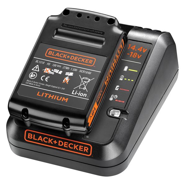 Black & Decker  Black & decker Hurtiglader + 1,5AH Lithium batteri