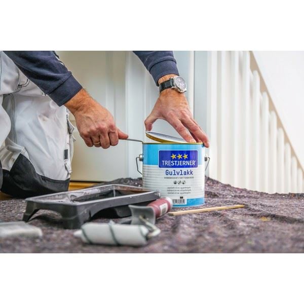 Trestjerner Gulvlakk Vannbasert Silkematt 3 l