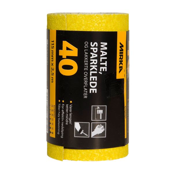 Mirka Sandpapir - 115 mm x 2,5 m - K40