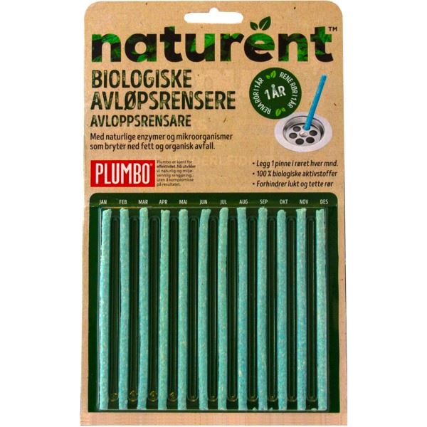 Plumbo Biologisk Avløpsrens Rørpinne - 12 stk