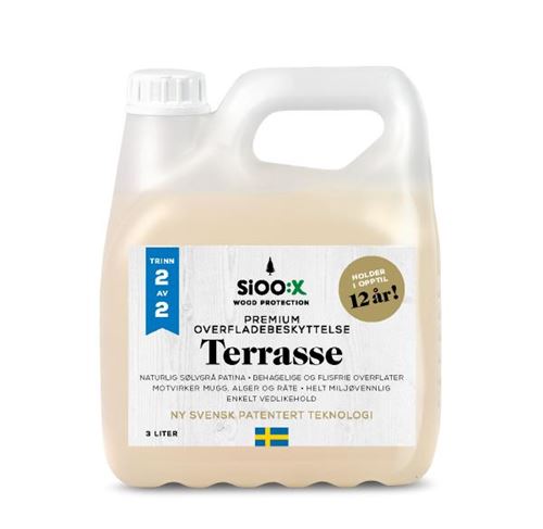 SIOO:X Trebeskyttelse Premium Overflate Steg 2 av 2 for Terrasser