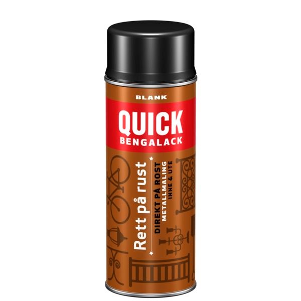 Scanox Quick Bengalack Rett På Rust Spray Sort Blank 400ml