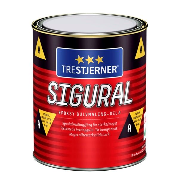 Trestjerner Sigural Epoxy - 39 Stålgrå 0,62 l