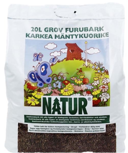 Kemetyl Natur Sanitærbark Grov 20 l