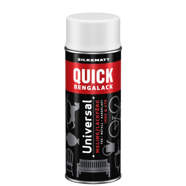 Scanox Quick Bengalack Spray Klassisk Hvit Silkematt 400ml