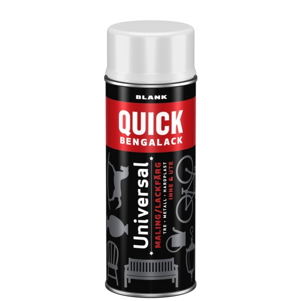 Scanox Quick Bengalack Spray Hvit Blank 400ml