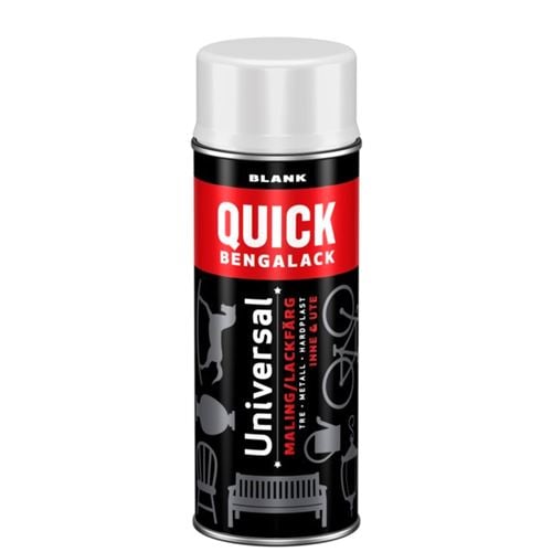 Scanox Quick Bengalack Spray Hvit Blank 400ml
