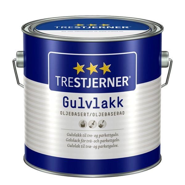 Trestjerner Gulvlakk Oljebasert Silkematt 3 l