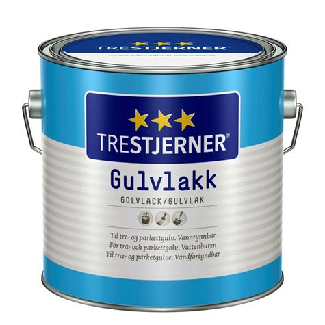 Trestjerner Gulvlakk Vannbasert Silkematt