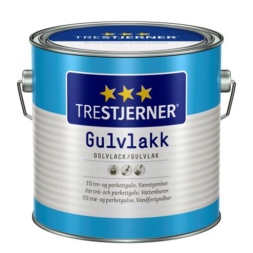 Trestjerner Gulvlakk Vannbasert Silkematt