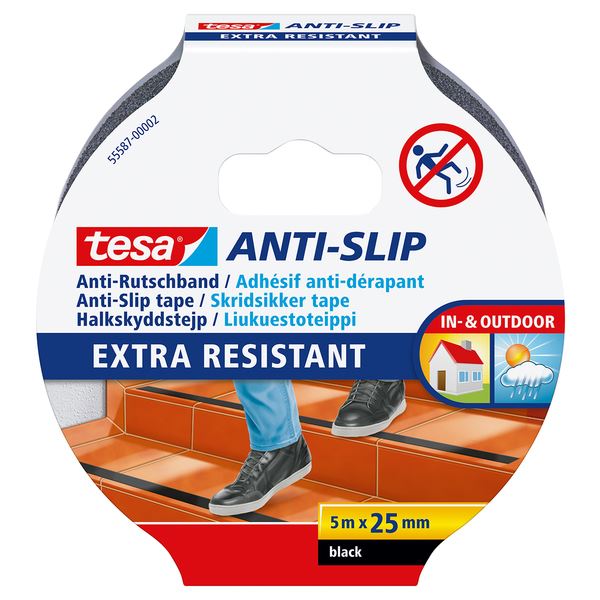 Tesa Tape Antiskli Sort 25x5m