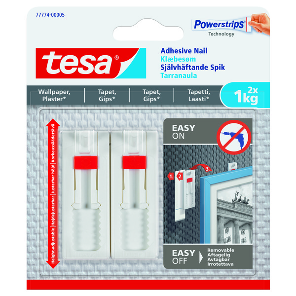 Tesa Limspiker Til Tapet Justerbar