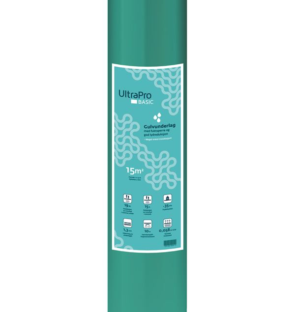 UltraPro Gulvunderlag Basic med fuktsperre