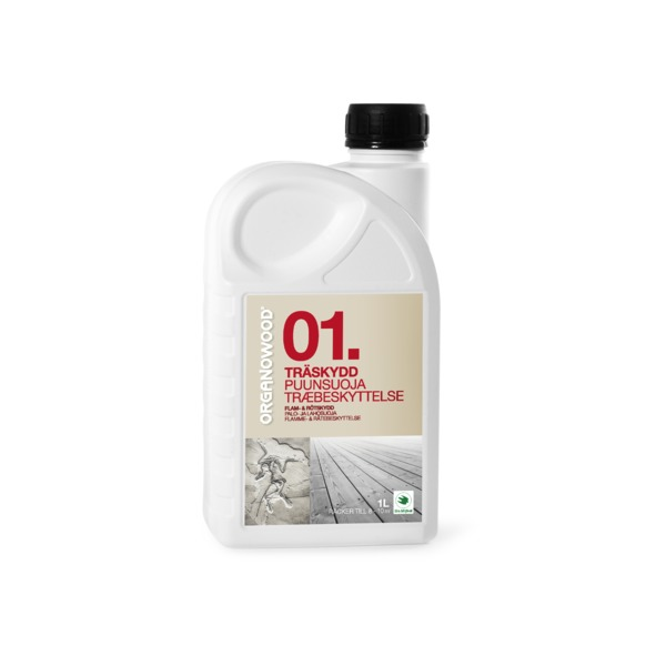 OrganoWood 01 Trebeskyttelse Flamme- og Råtebeskyttelse 3 l