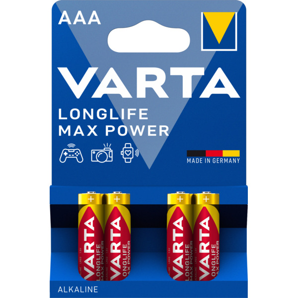 Varta Batteri Longlife Max Power AAA 4pk
