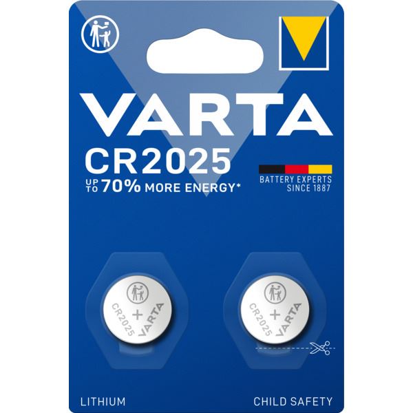 Varta Knappcellebatteri CR-2025 2pk