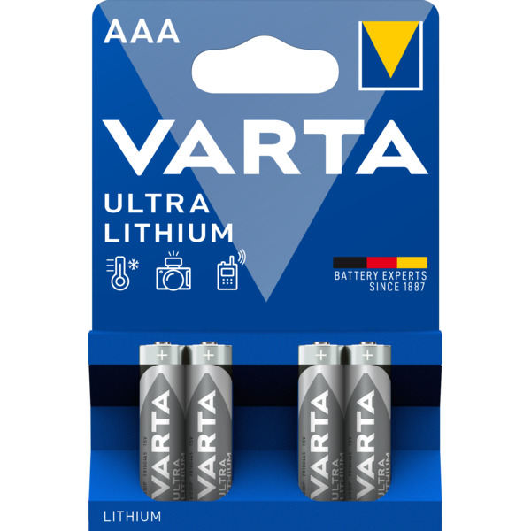 Varta Lithiumbatteri AAA 4pk