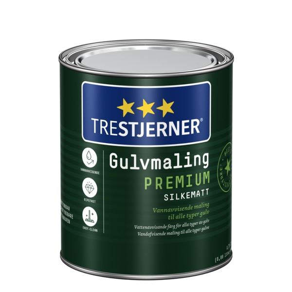 Scanox Trestjerner Gulvmaling Premium - Hvit base 0,68 l