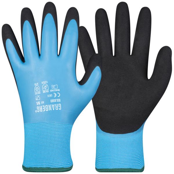 Granberg Monteringshanske Vinter Lateks - Blå/Sort 9