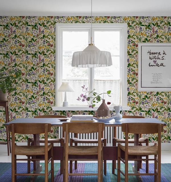 Boråstapeter Ros och Lilja 1962