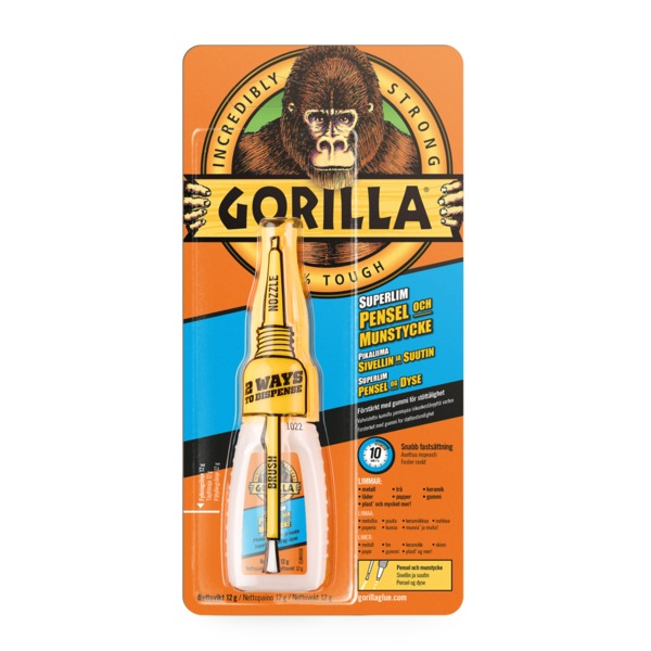 Gorilla Superlim m/Børste 12 gr
