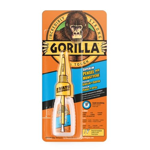 Gorilla Superlim m/Børste 12 gr