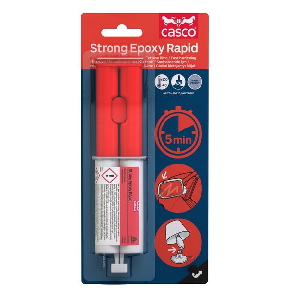 Casco Strong Epoxylim Rapid Sprøyte 2 x 12 ml