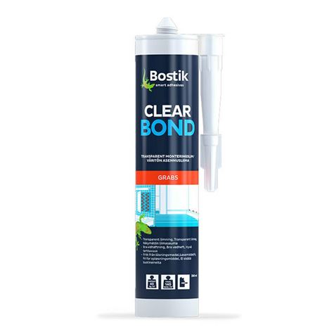 Bostik Monteringslim Clear Bond Transparent 290 ml