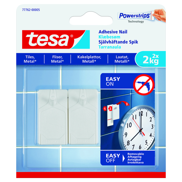 Tesa Limspiker Til Fliser 2 stk - 2 kg