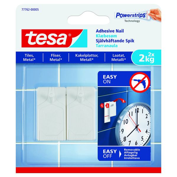 Tesa Limspiker Til Fliser 2 stk - 2 kg