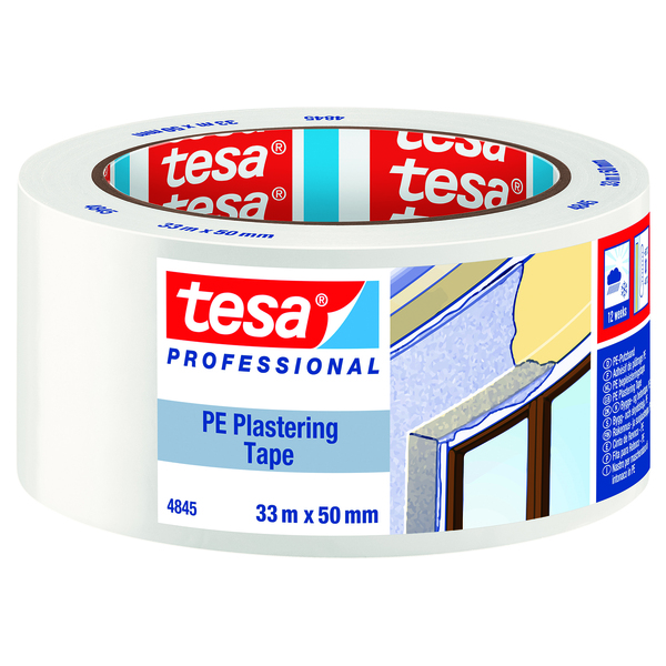 Tesa Byggtape Hvit - 50 mm x 33 m