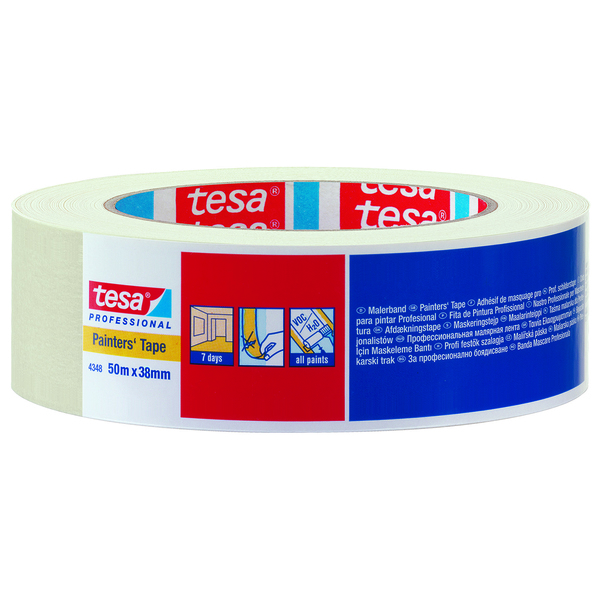Tesa Maskeringstape 4348 Beige 50 mm x 50 m