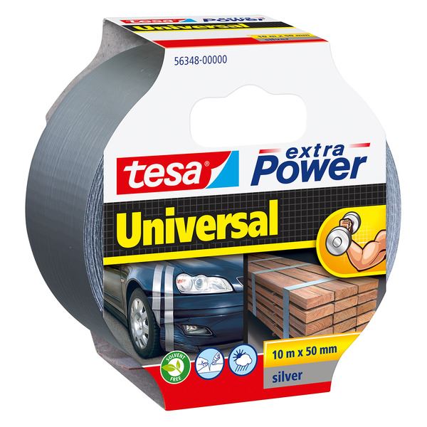 Tesa Lerretstape Ekstra Power Grå 50 mm x 10 m