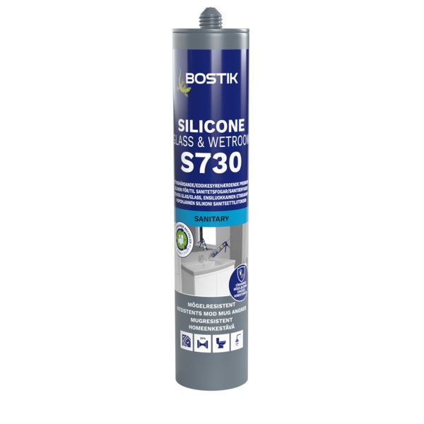 Bostik Silikon S730 Glass & Wetroom Transparent 300ml