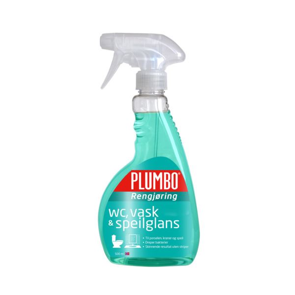 Plumbo WC- Vask og Speilglans Clean 500 ml