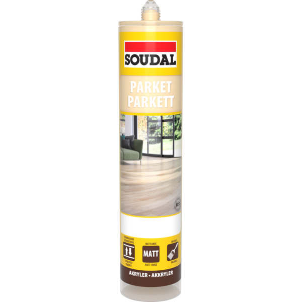 Soudal Parkettkitt Akryl Lys Eik / Bøk 300 ml