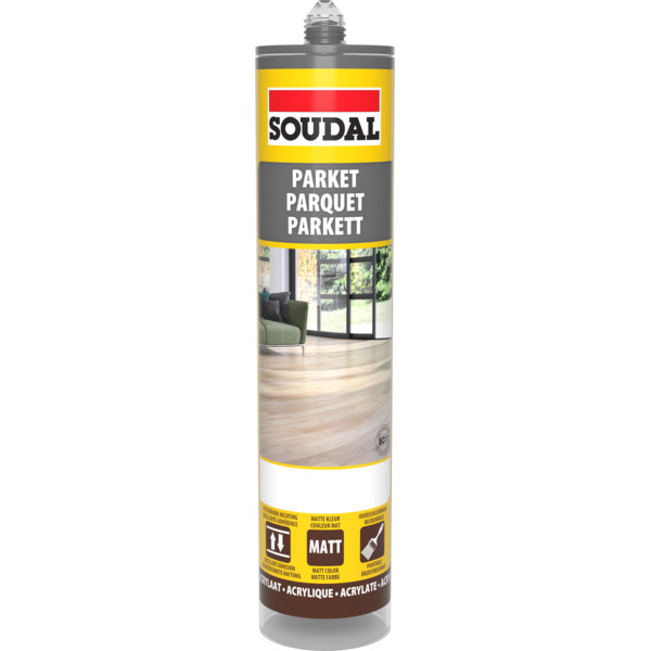 Soudal Parkettkitt Mørk Grå 300 ml