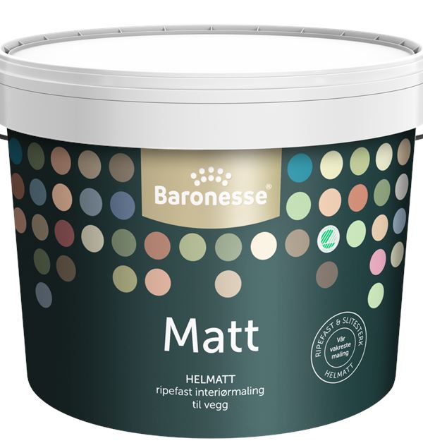 Baronesse Matt Hvit 9 l