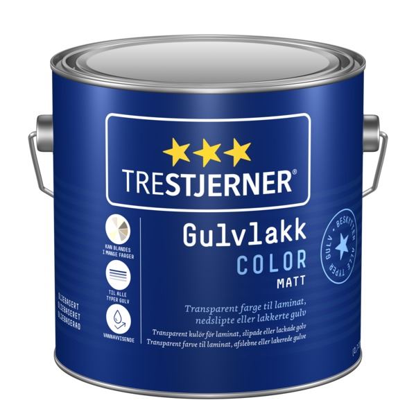 Trestjerner Gulvlakk Color - Klar base 2,7 l