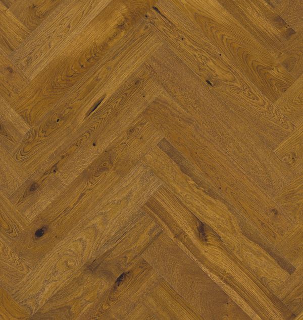 Saga Herringbone Cognac Parkett