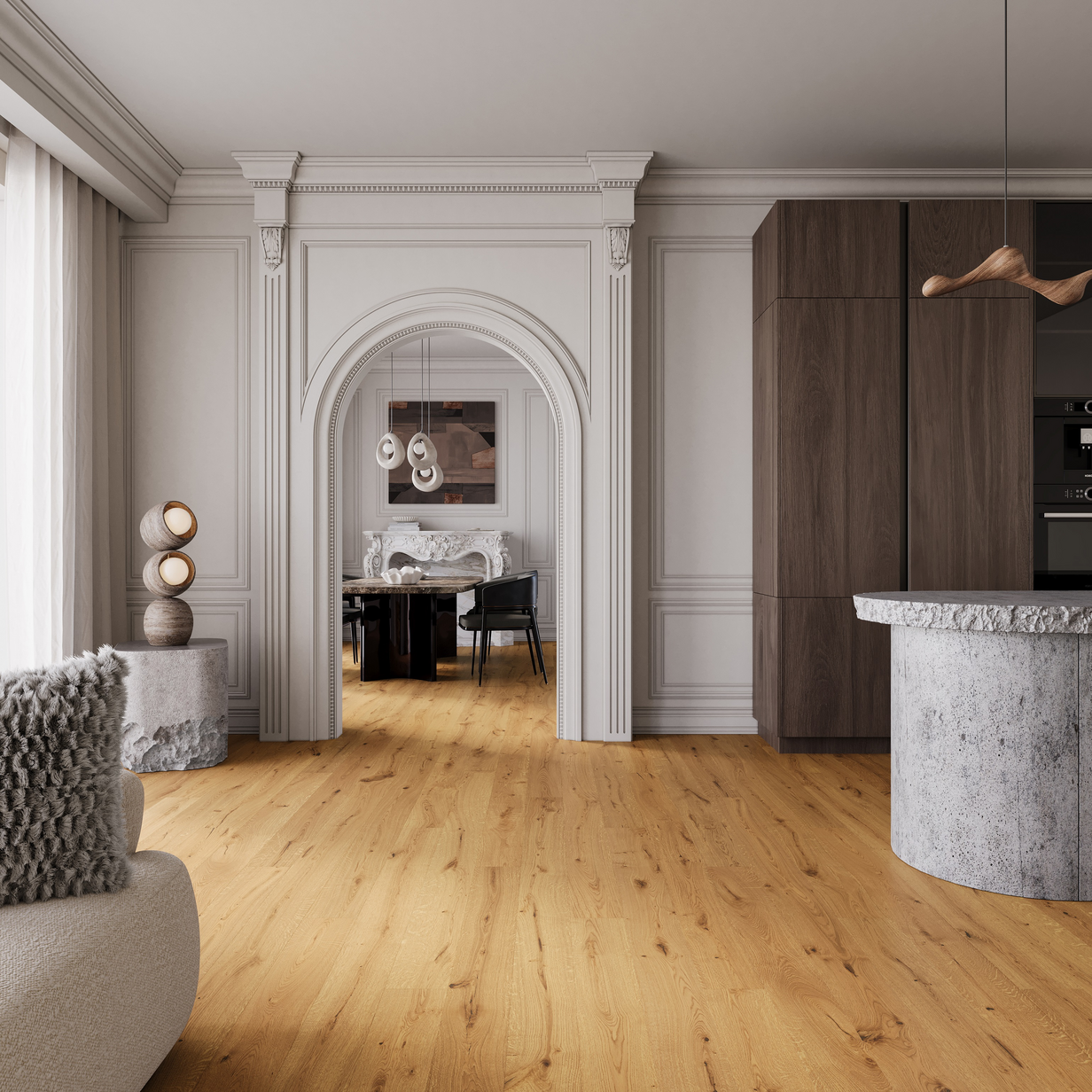 Saga Prestige Brown Gold Vintage Parkett