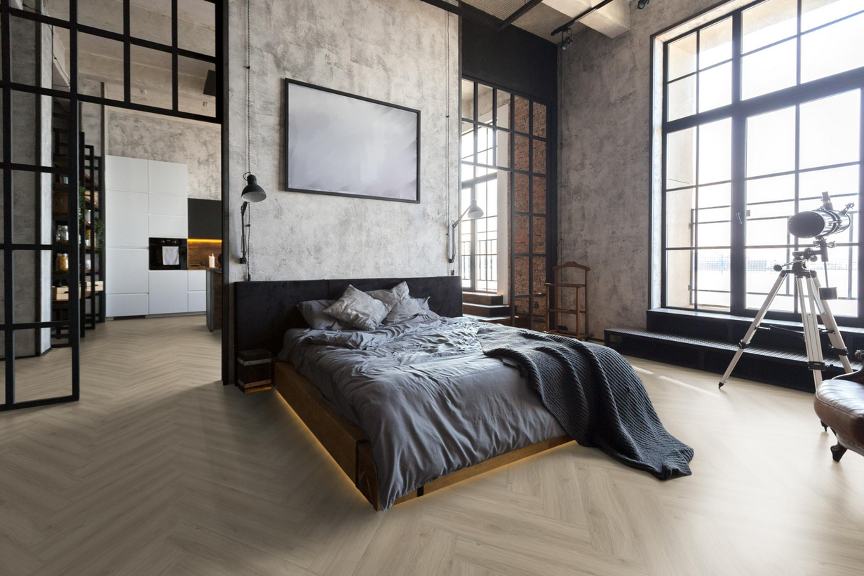 Aspecta Isocore Herringbone Almond Klikkvinyl