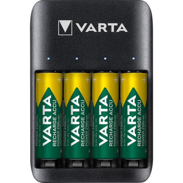 Varta Batterilader Quatro Inkl 4xAA 2100mAh