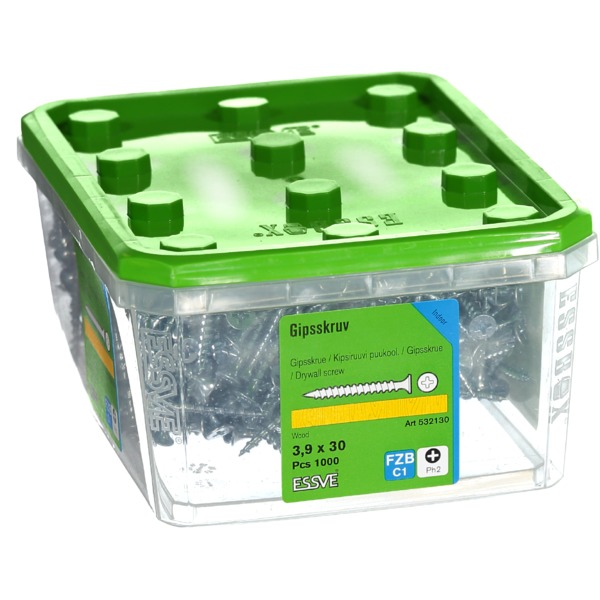 Essve Gipsskrue Tre Senkhode - 3,9x30mm 1000