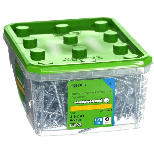 Essve Gipsskrue Tre Senkhode - 3,9x41mm 900