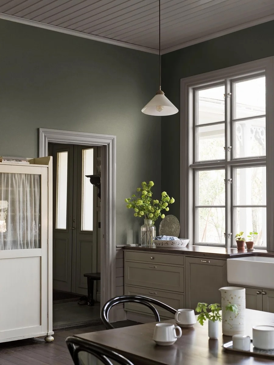 Boråstapeter Canvas Olive 6130