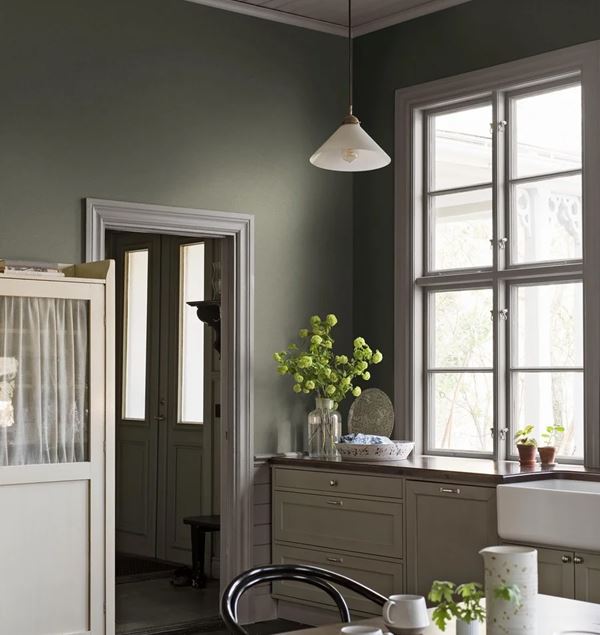 Boråstapeter Canvas Olive 6130