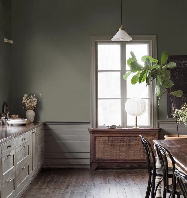 Boråstapeter Canvas Olive 6130