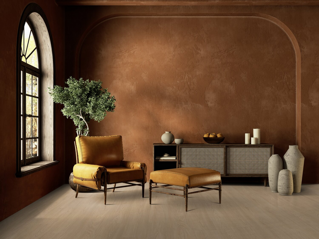 Gerflor Virtuo 55 Rigid Acoustic Blomma Natural Klikkvinyl