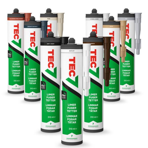 Novatech Tec7 Lim / Tett / Fugemasse Hvit 310 ml